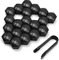 24 pcs Car Wheel Lug Nut Covers for 2007-2025 Mercedes-Benz Sprinter NCV3/VS30 Hub Screw Protector Caps Auto Tire Bolt Guard Rim Decoration Accessory Extraction Tool,19mm