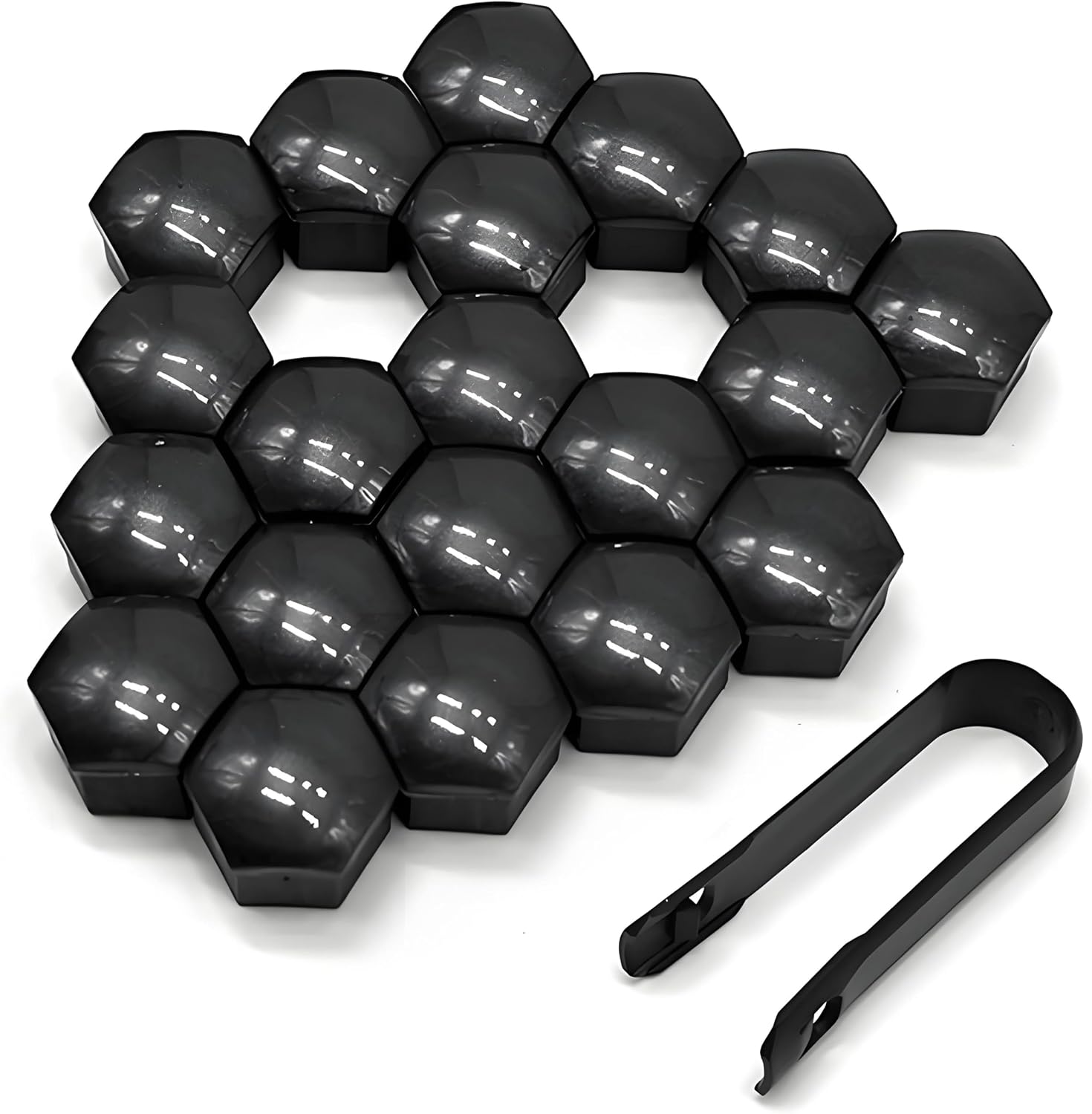 24 pcs Car Wheel Lug Nut Covers for 2007-2025 Mercedes-Benz Sprinter NCV3/VS30 Hub Screw Protector Caps Auto Tire Bolt Guard Rim Decoration Accessory Extraction Tool,19mm