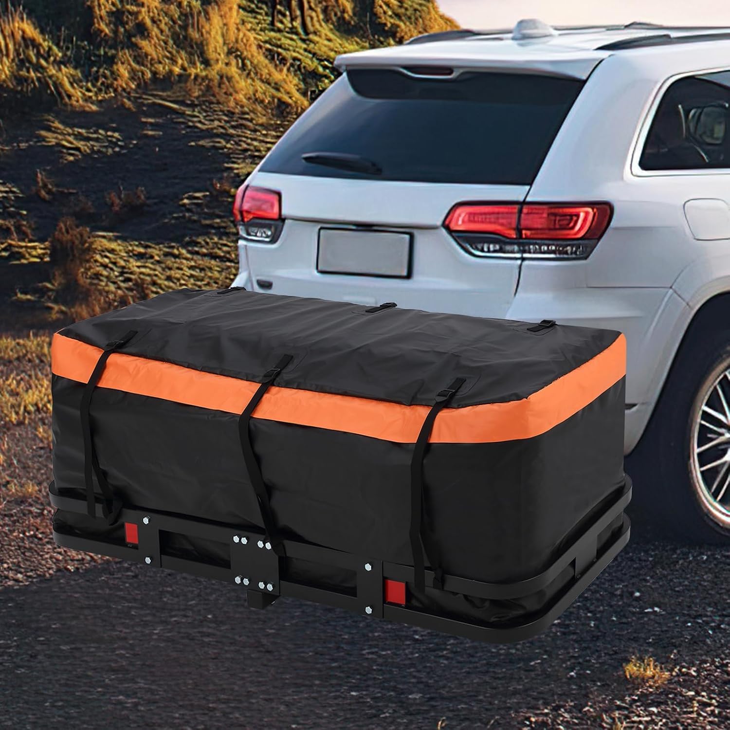 OUTLANE with Metal Cargo Carrier 60x24x6 Inch - Hitch Cargo Carrier, Trailer Hitch Cargo Carrier, Cargo Carrier, and Cargo Hitch Carrier