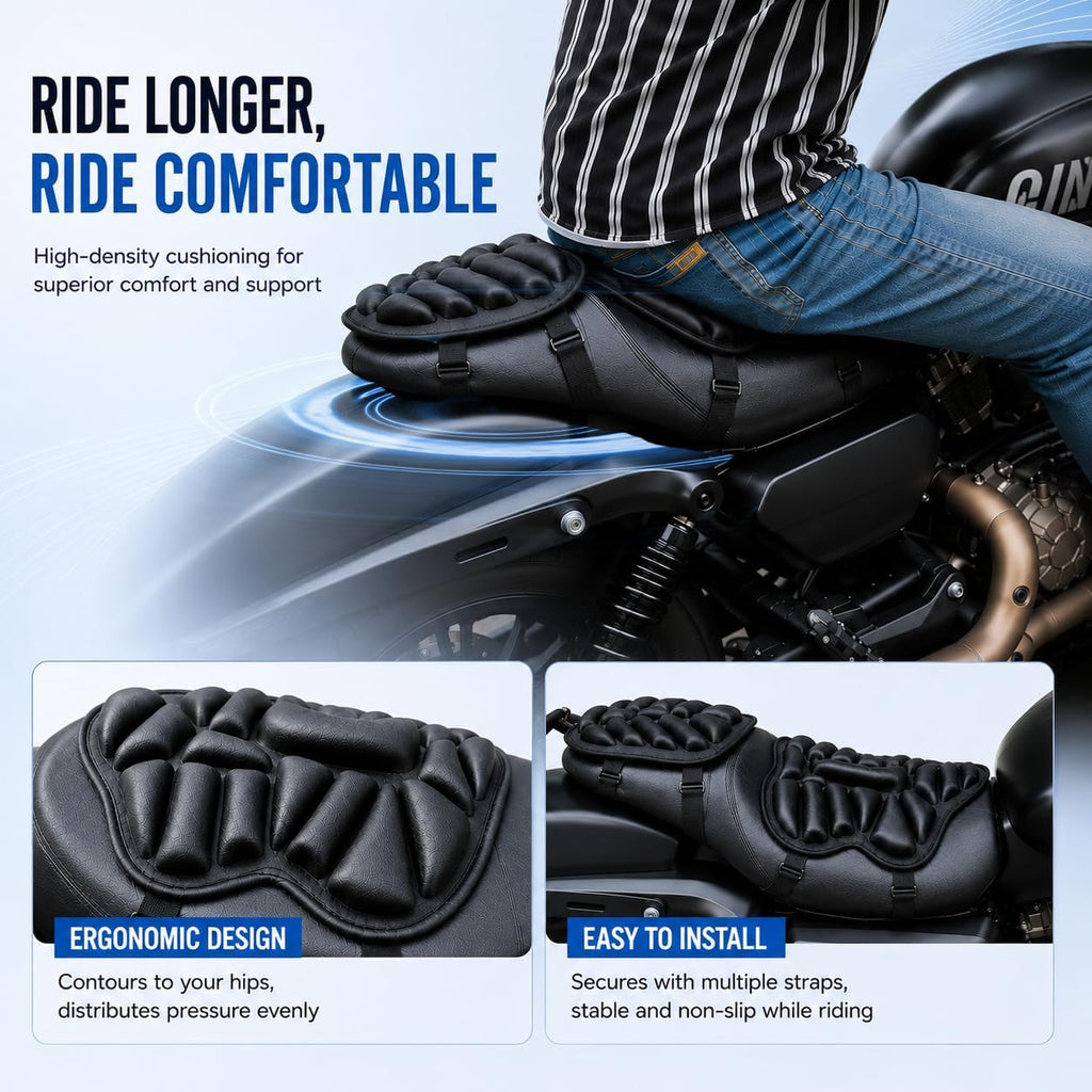 Motorcycle Seat Cover for Honda NT1100 DCT Electronic Suspension/NT700V ABS/Deauville/NT700VA Deauville, Breathable 3D Mesh Cooling Seat Cushion Cover, Anti-Slip Elastic Motorcycle Seat Protector