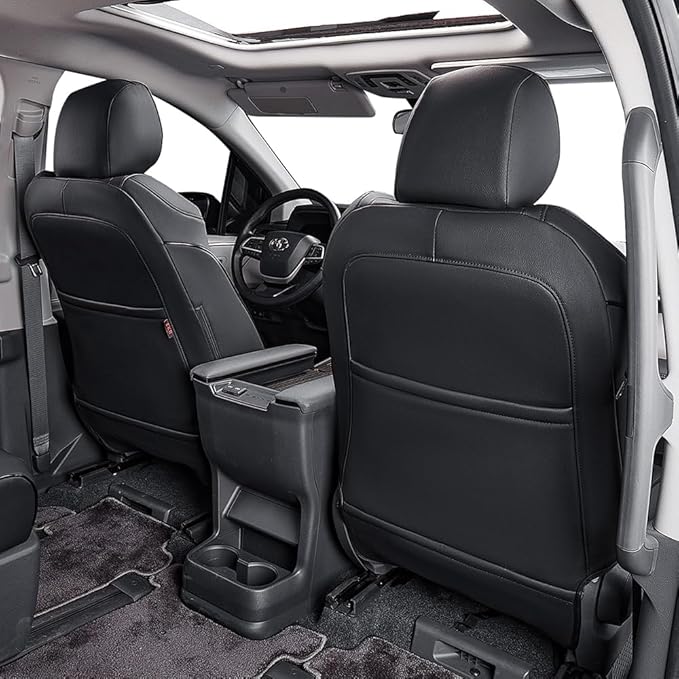 EKR Sienna Seat Covers for 2011-2020 Toyota Sienna L, 7 Seats, 2nd Row Captain - Image 3
