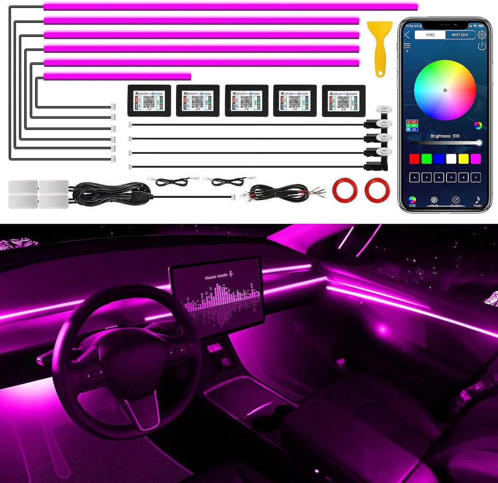 Acrylic Interior Car LED Strip Light