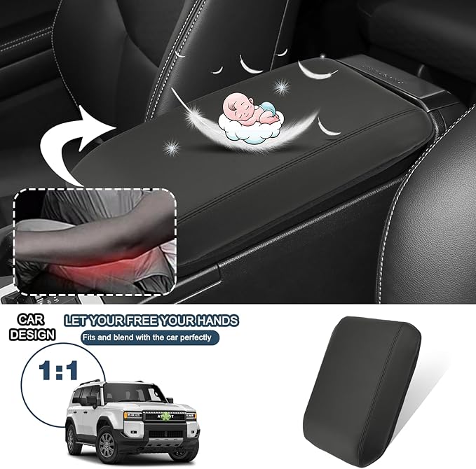 Ruiya Armrest Cover for Toyota Prado LC250 J250 Center Console, for Toyota Land - Image 7