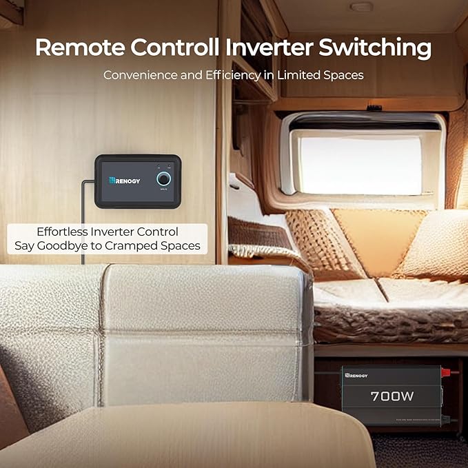 Renogy Inverter P2 700W Pure Sine Wave Inverter 12V DC to 120V AC, Off-Grid - Image 6