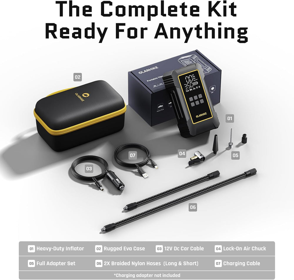 OlarHike 12000mAh Heavy Duty Tire Inflator Portable Air Compressor