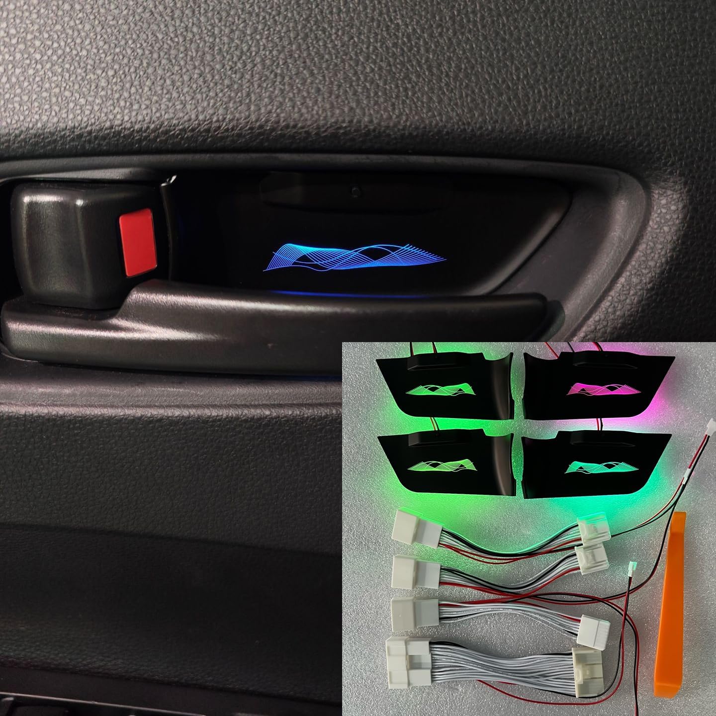 Car Panel Light Compatible with Toyota Camry 2018 2019 2020 2021 2022 2023 Accessories Multicolor Car Inner Door Handle Bowl Mood Lighting Decorative Interior Lamp