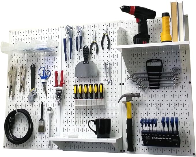 Wall Control Pegboard Organizer 4 ft. Metal Standard Tool Storage Kit - Image 2