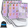 Car Window Shades, [Upgraded] 8 Strong Magnets Magnetic Side Window Sun Shade [2 Pack] - Dual Layer UV Ray Protection Car Sunshade for Baby, Kids & Pets.Animal Alphabet Pattern