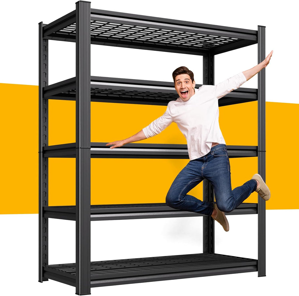 35.4''W Storage Shelves,5-Tier Adjustable Garage Shelving