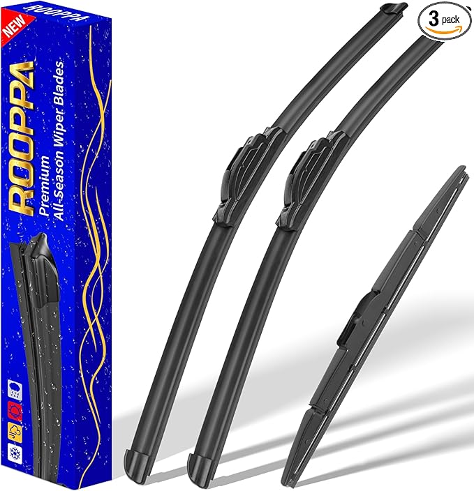 3 wipers Replacement for 2012-2016 Honda CRV CR-V, Windshield Wiper Blades by ROOPPA