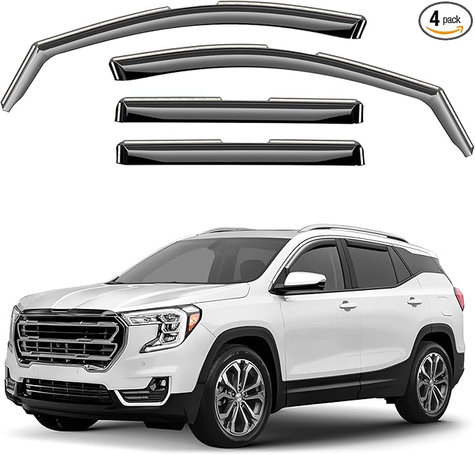Window Deflectors Smoke Tinted in-Channel Side Window Vent Visor Deflectors by Unknown