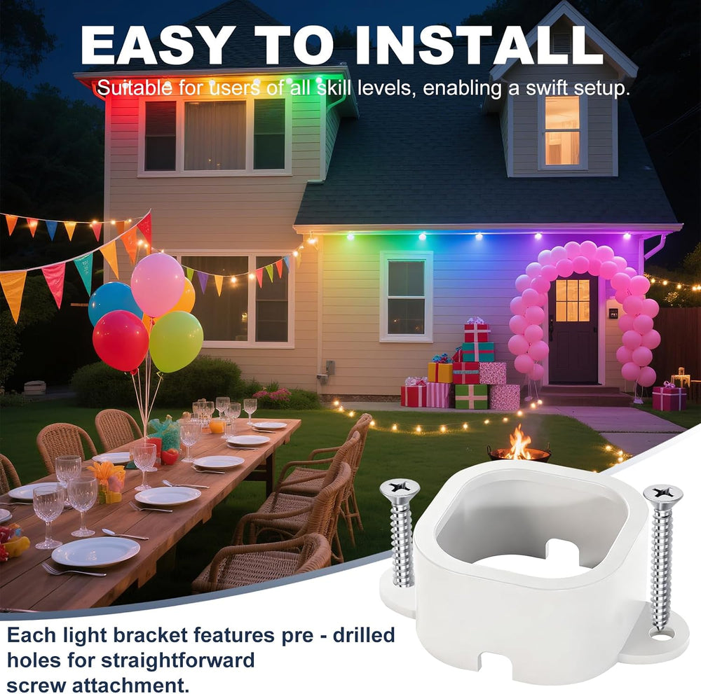 95 Pcs Light Clips Mounting Brackets for Govee Pro H706/H806 Outdoor Lights