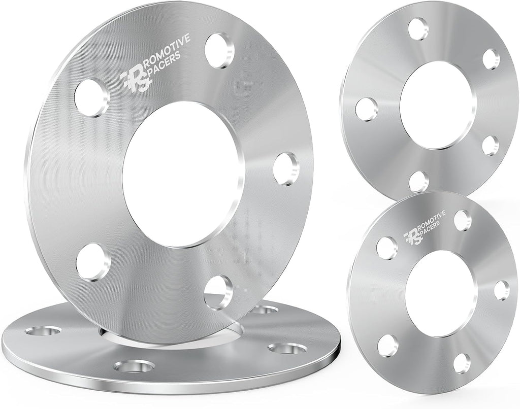 PMS 5mm Hub Centric Wheel Spacers 5x114.3 (5x4.5) 67.1mm M12x1.5 Studs 4PCS | Forged 6061-T6,Anodized Finish,10.9 Grade Studs,Direct Bolt On, For Mazda, Mitsubishi, Hyundai, Kia