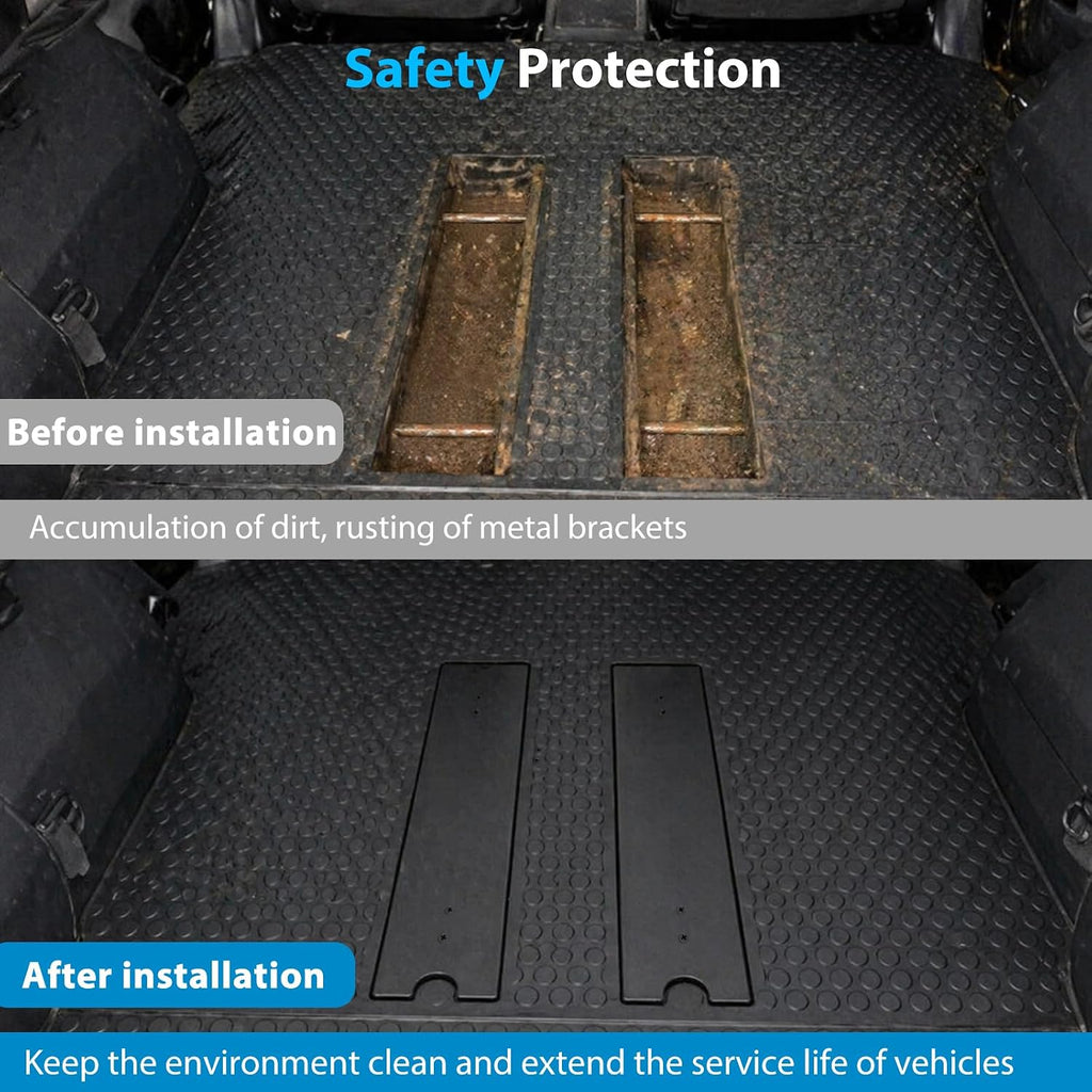 Rear Floor Plates Filler Plate, Rear Seat Floor Plate Tie Down Cover Fit for Honda Element 2003-2011
