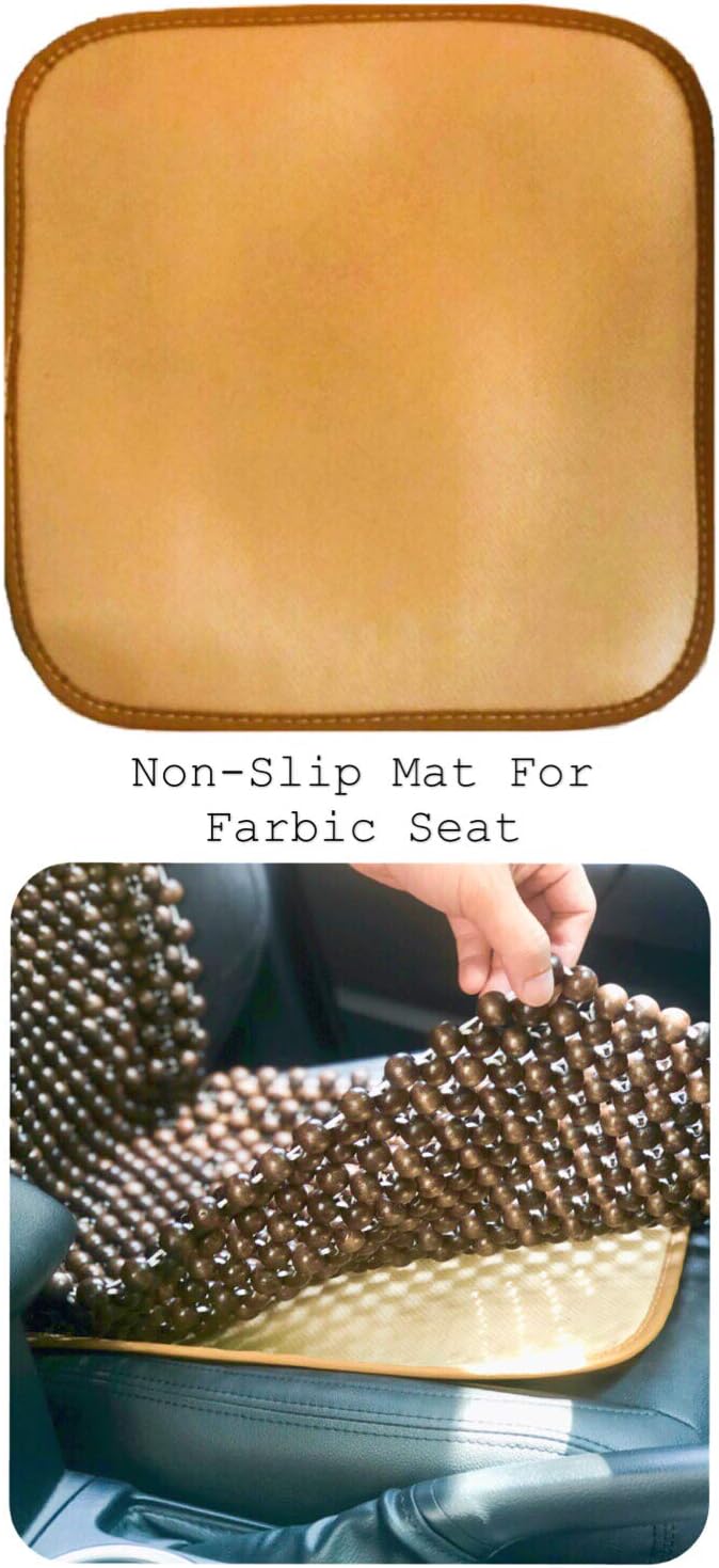 Natural Wood Beaded Seat Cover Massaging Cooling Cushion for Car Truck. Keeps...