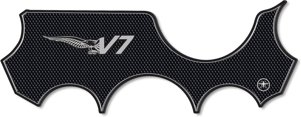 labelbike - 3D Sticker Motorcycle Steering Fork Plate Protection and Decoration in Resin Compatible with Moto Guzzi V7 Stone and Special