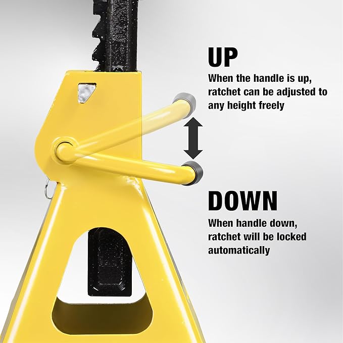 YELLOW JACKET 2 Ton Jack Stands - Image 8