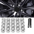20 Pcs Lug Nut Covers for 2018-2022 2023 2024 Chevy Chevrolet Equinox, Protecting Decorating Wheel Bolts Protective Covers Rust-Resistant Car Accessories,Silver-19mm