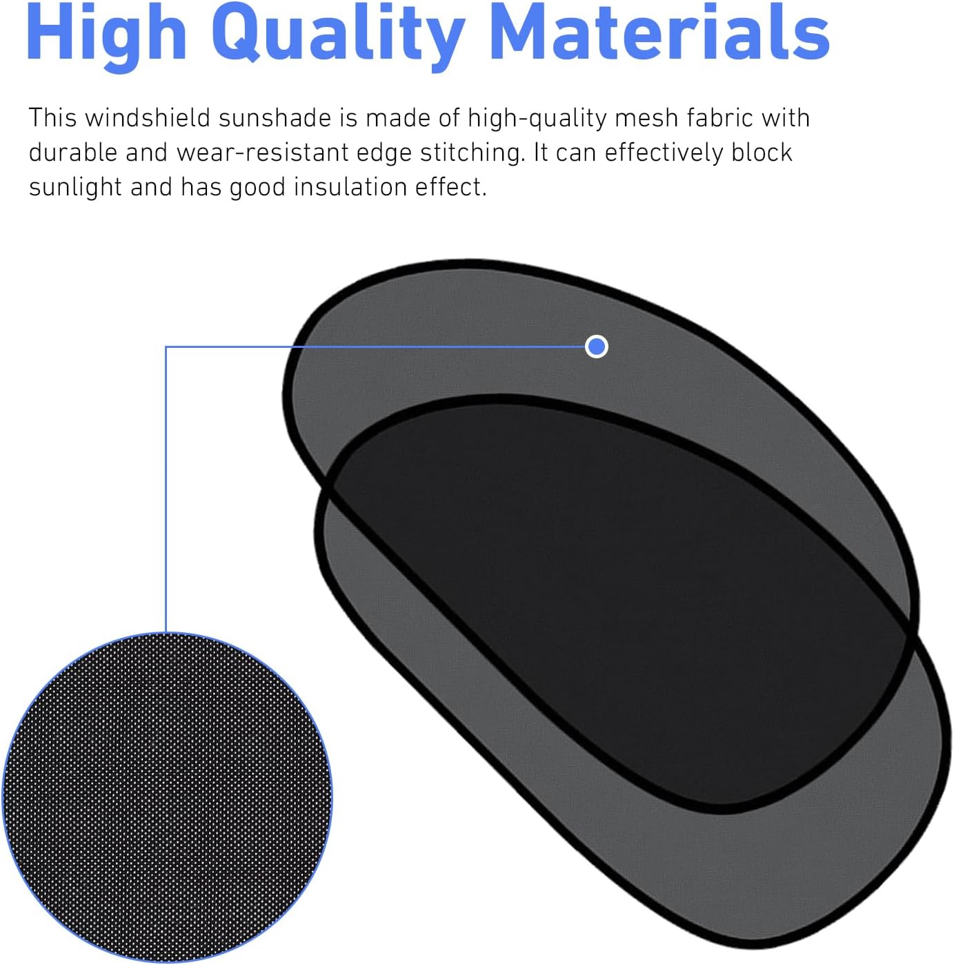 2 PCS Car Side Window Shades, One-way Mesh Privacy Protection Sunshade with Suction, Sun Blocking & Heat Insulation Visor for Baby, Foldable Cover for Front Side Window (Black)