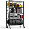 5-Shelf Storage Shelves, Wire Shelving Heavy Duty Metal Storage Shelving Unit