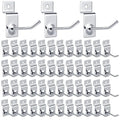 Moxweyeni 100 Pcs Heavy Duty Slatwall Panel Hooks Hanging Metal Slat Wall by Moxweyeni