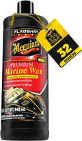 Meguiar's M6332 Flagship Premium Marine Wax, Easy to Use Boat Polish and Wax, Remove Scratches, Swirls, and Oxidation While Leaving Lasting Protection, 32 Oz Bottle