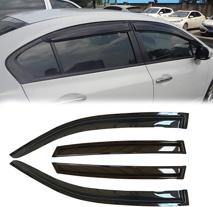 Side Window Visor Vent Deflectors by Puermto