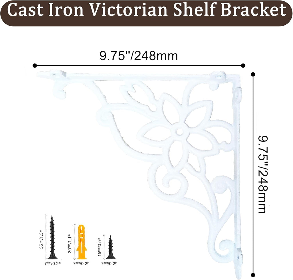z metnal cast iron heavy duty shelves bracket, close-up detail