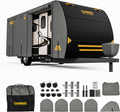 CAMMOO RV Cover for 27-30ft Travel Trailer | 9 Layer 180g Heavy Duty, Snowproof Waterproof Windproof, UV-Resistant All Weather Protection