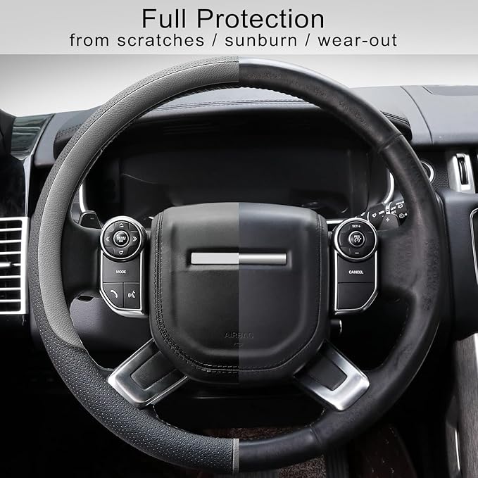 COFIT Breathable Car Steering Wheel Cover 16 inch Auto Universal Leather Wrap - Image 5