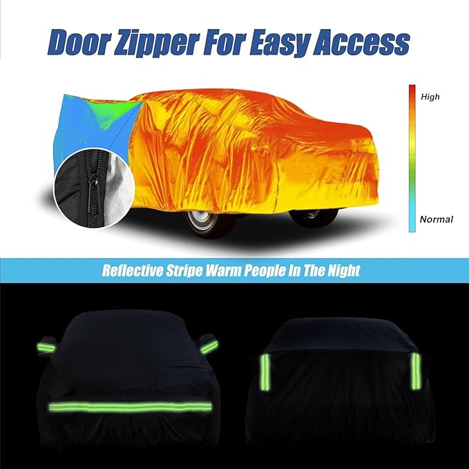 Waterproof Car Covers for 2021-2023 Hyundai Santa Cruz 210T Custom Outdoor - Image 6