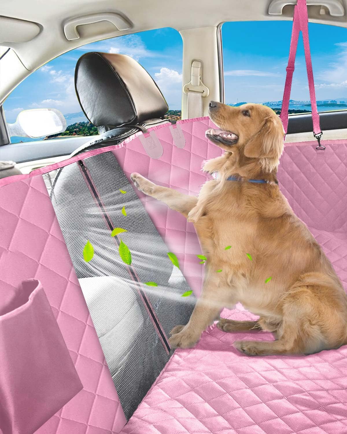 dog car seat cover, 600d heavy dute car on a desk or shelf