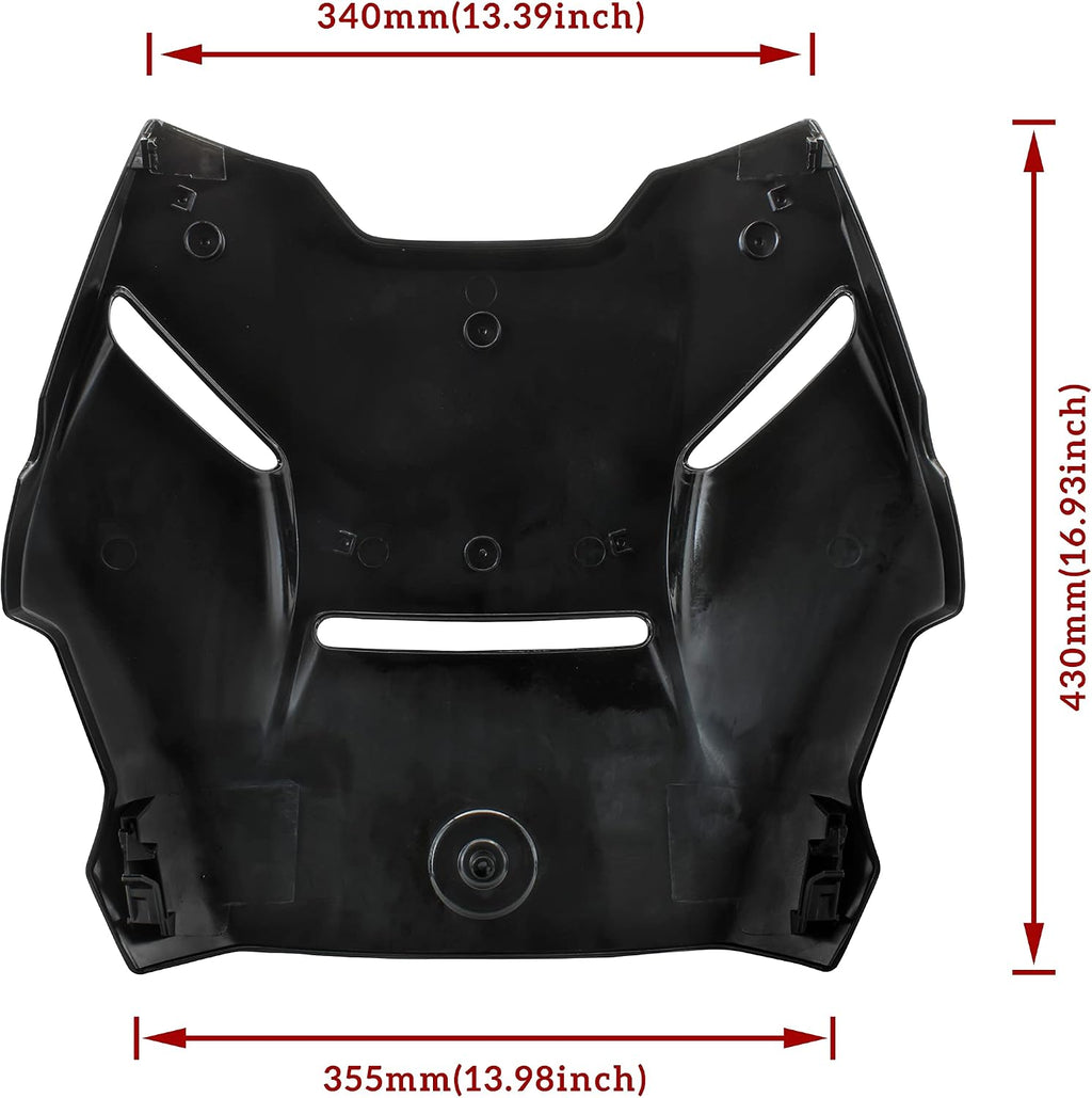 SAUTVS Epic Hood Panel for Can-Am Ryker, Gloss Black Epic Turbo Hood Scoop for Can-Am Ryker 600 900 Sport 2019-2026 Accessories (1PC, Replace #219400877)