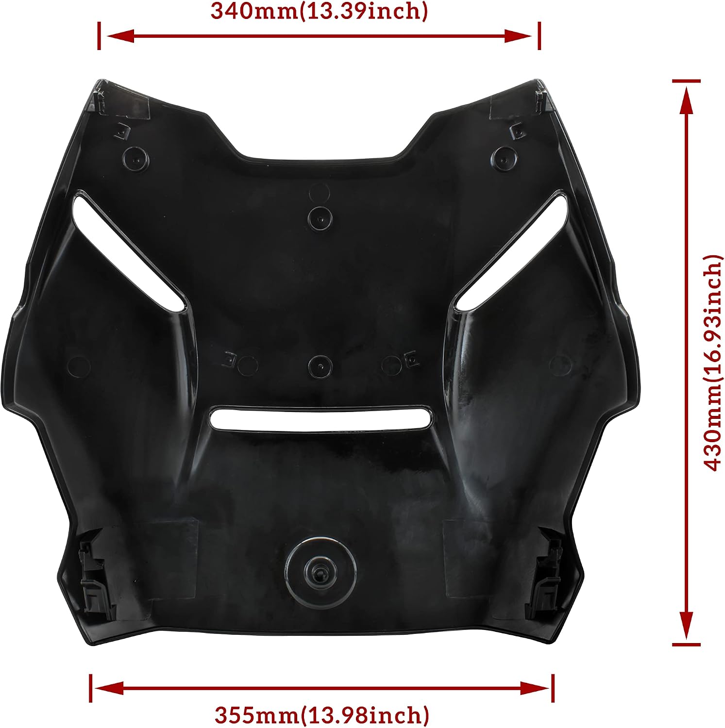 SAUTVS Epic Hood Panel for Can-Am Ryker, Gloss Black Epic Turbo Hood Scoop for Can-Am Ryker 600 900 Sport 2019-2026 Accessories (1PC, Replace #219400877)