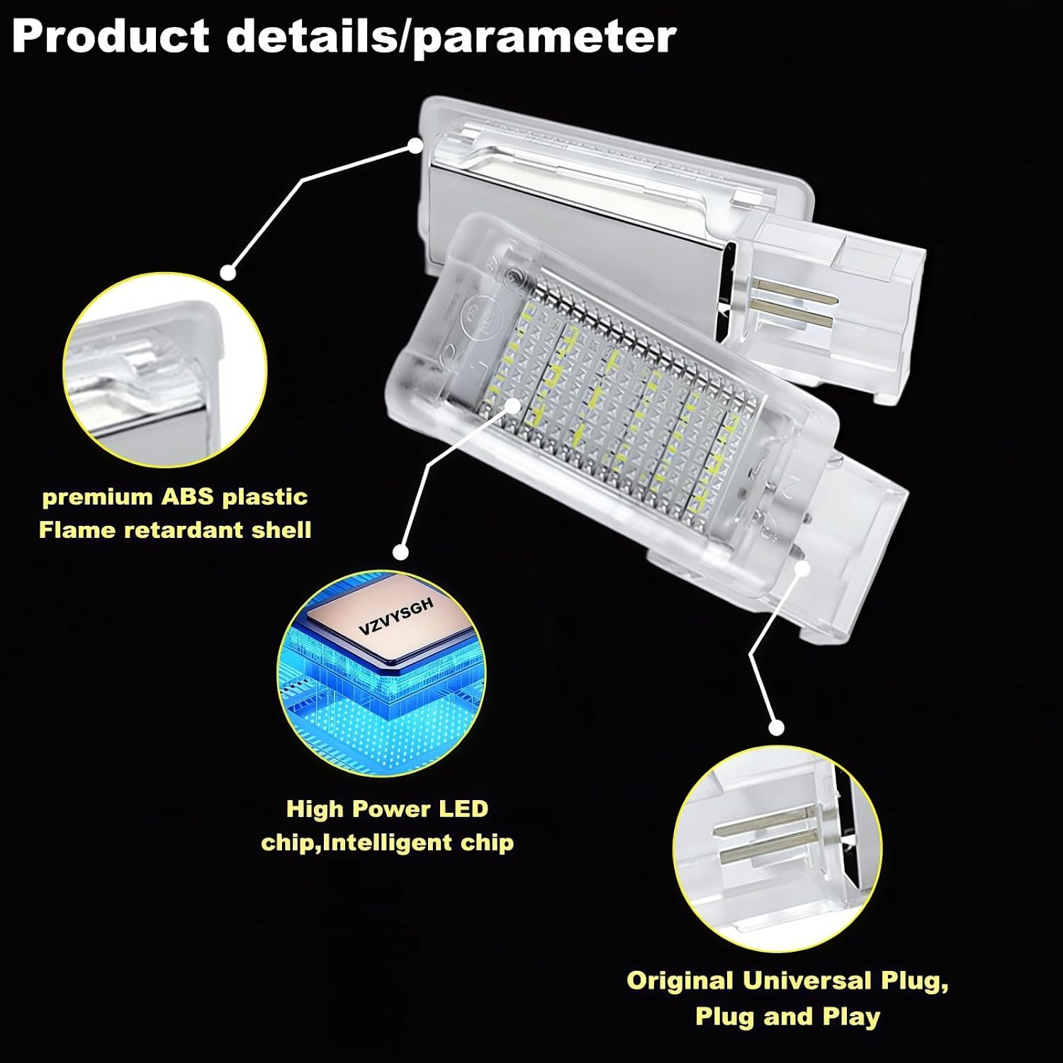 LED Footwell Light Compartment Interior Trunk Glove Box Lamp Compatible with Volkswagen Golf MK5 MK6 GTI MK6.5 GLI MK7 Jetta Altas CC Eos Alltrack (Red)