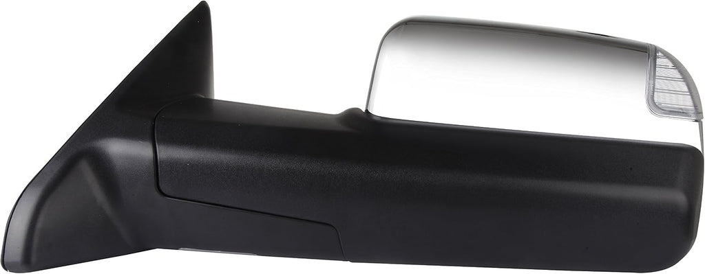 A Pair Heated Towing Mirrors Fits 2009-2010 for Dodge for Ram 1500 2011-2016 for Ram 1500 2500 3500 Chrome, Power Adjusted View Mirror with Turn Signal Indicator