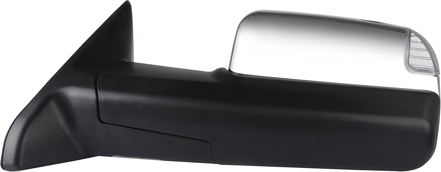 A Pair Heated Towing Mirrors Fits 2009-2010 for Dodge for Ram 1500 2011-2016 for Ram 1500 2500 3500 Chrome, Power Adjusted View Mirror with Turn Signal Indicator