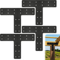 t post timber frame brackets, 14"x10" t flat, main product view