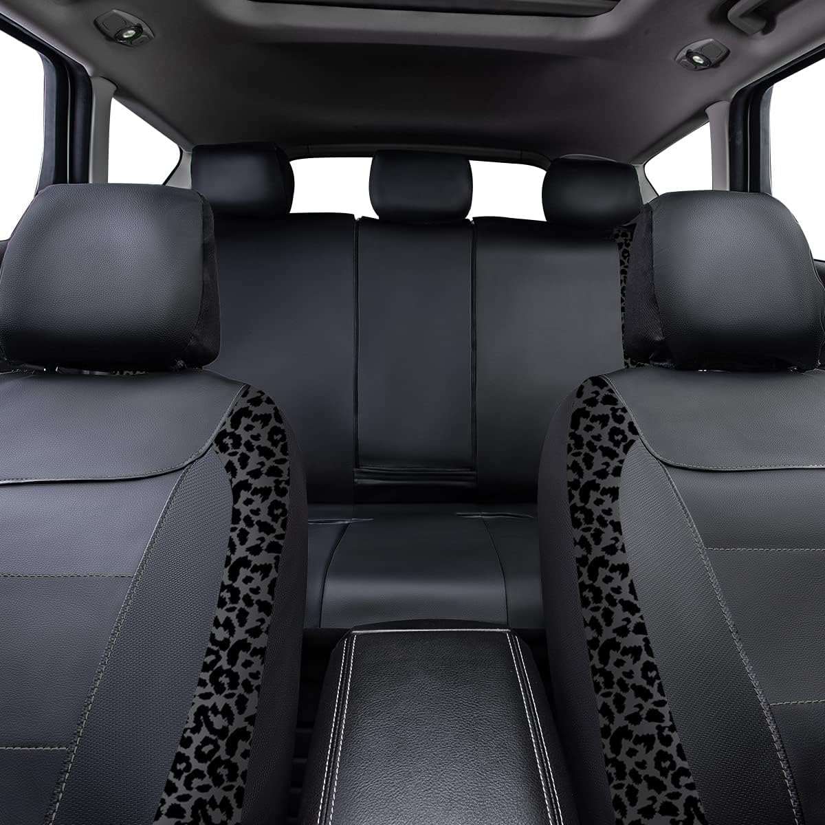 flying banner carbon fiber leather vehicle seat covers, package contents