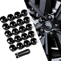 Lug Nut Covers for Nissan Pathfinder 2021-2025 2026 | Glossy finish hub decoration caps prevent rust element resistance upgrading wheel styling instantly attractive look sleeker