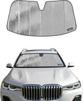 Pigenius Windshield Sun Shade for BMW X5 (G05) 2019-2023 & BMW X7 (G07) 2019-2022, Fits xDrive40i M50i X5M Alpina XB7, Reversible Silver/Black