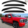 Window Visors Rain Guards for 2007-2013 Chevy Silverado/GMC Sierra by YQAUTEC
