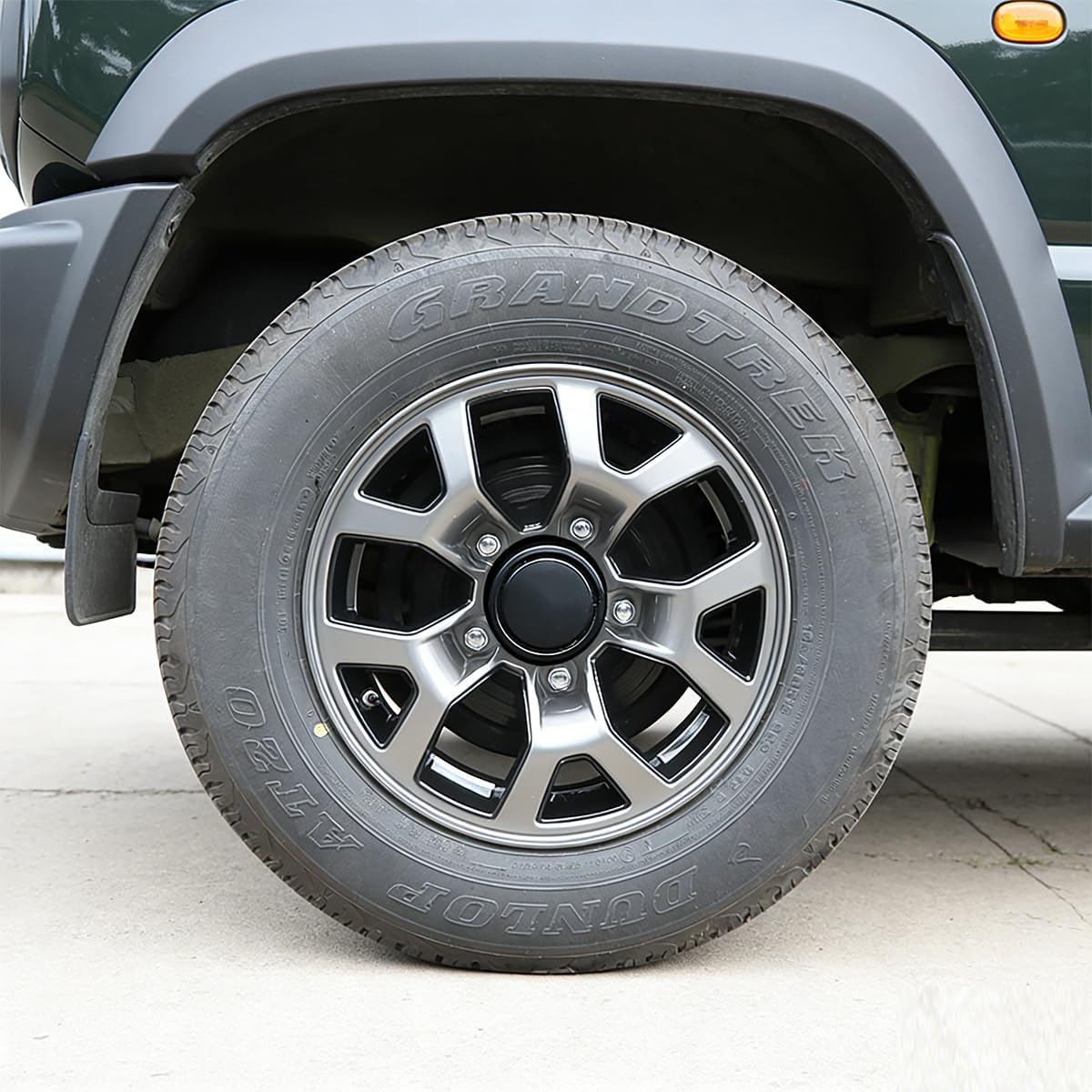 Wheel Center Cap Protector for Suzuki Jimny 2019-2026 JB64 JB74 3-Door 5-Door Wheel Hub Center Cover Caps Exterior Accessories, Black 4Pcs
