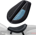 Motorcycle Gel Seat Cushion Large 3DHoneycomb Structure Shock Absorption Foldable & Breathable Motorcycle Gel Seat Pad for Long Rides
