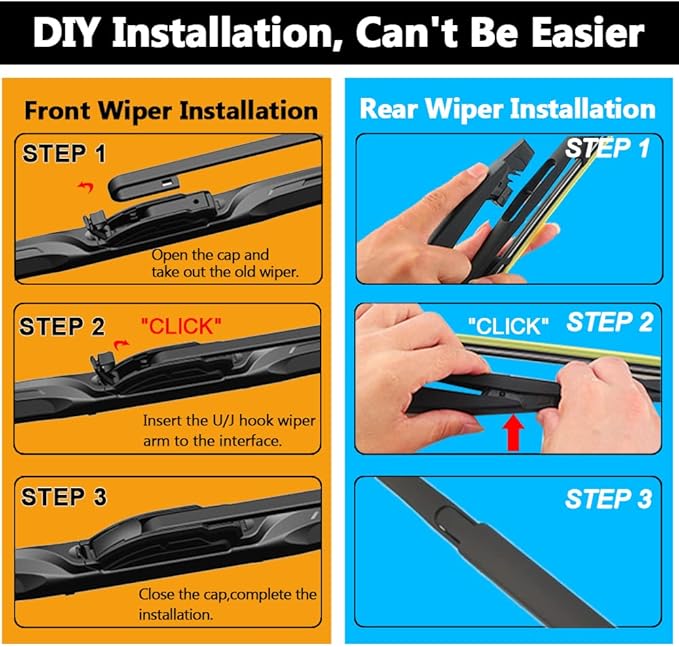 AUTOBOO 24"+22" Windshield Wipers - Image 6