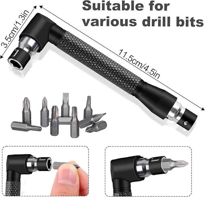 17Pcs Tools Flexible Drill Bit Extension, Include 3Pcs Rotatable Socket Adapter - Image 3