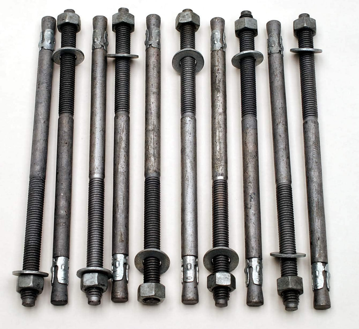 (10) galvanized concrete wedge anchor bolts 1/2 x, main product view