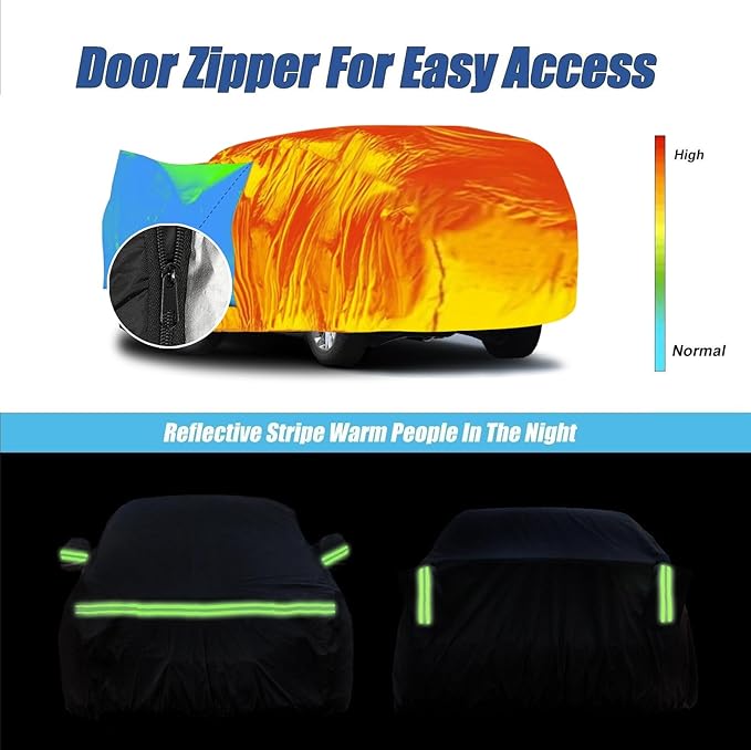 Waterproof Car Covers for 2007-2023 Chevy Suburban/GMC Yukon XL/Cadillac - Image 6
