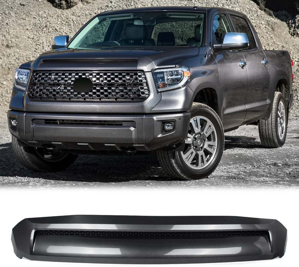 Magnetic Gray Front Upper Scoop Molding Trim Compatible with 2014-2021 Toyota Tundra Truck Front Hood Panel Molding Trim Replace for 76180-0C030