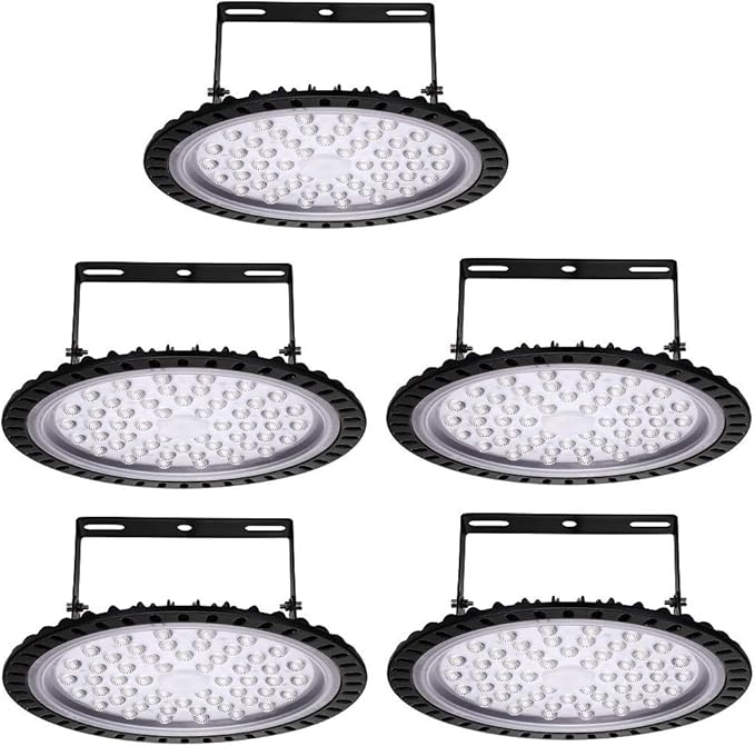 Viugreum 5 PACK 200W UFO LED High Bay Light, 20000LM 6500K Daylight White LED by Viugreum